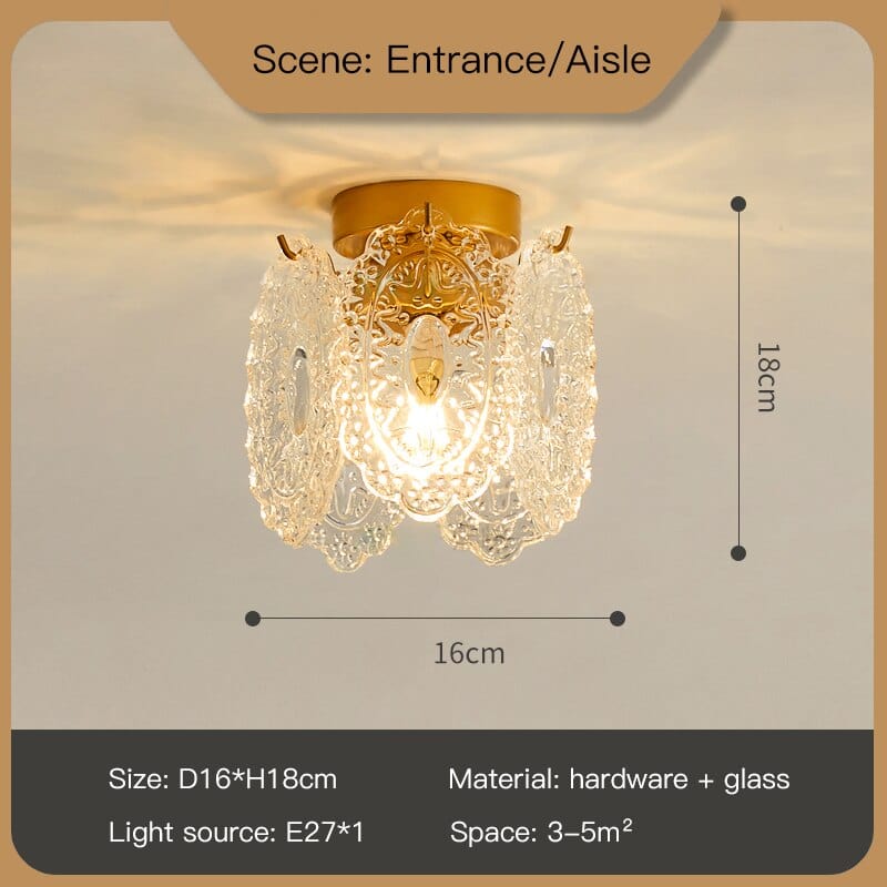 Upside Down Interiors 1 floor 16cm / without bulb French Retro Chandelier Light