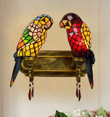 Upside Down Interiors 2 light wall lamp A Tifanny Parrot Designer Lustre Chandelier Lighting