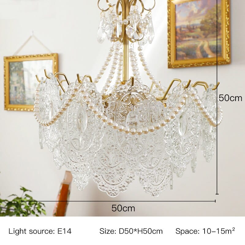 Upside Down Interiors 3 floors 50cm / without bulb French Retro Chandelier Light