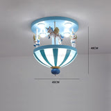 Upside Down Interiors Bule D45cm / 3 Lights Switchable Circus Led Creative Children's Room Lamp