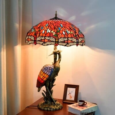 Upside Down Interiors Dia50H85cm 1 Tifanny Parrot Designer Lustre Chandelier Lighting