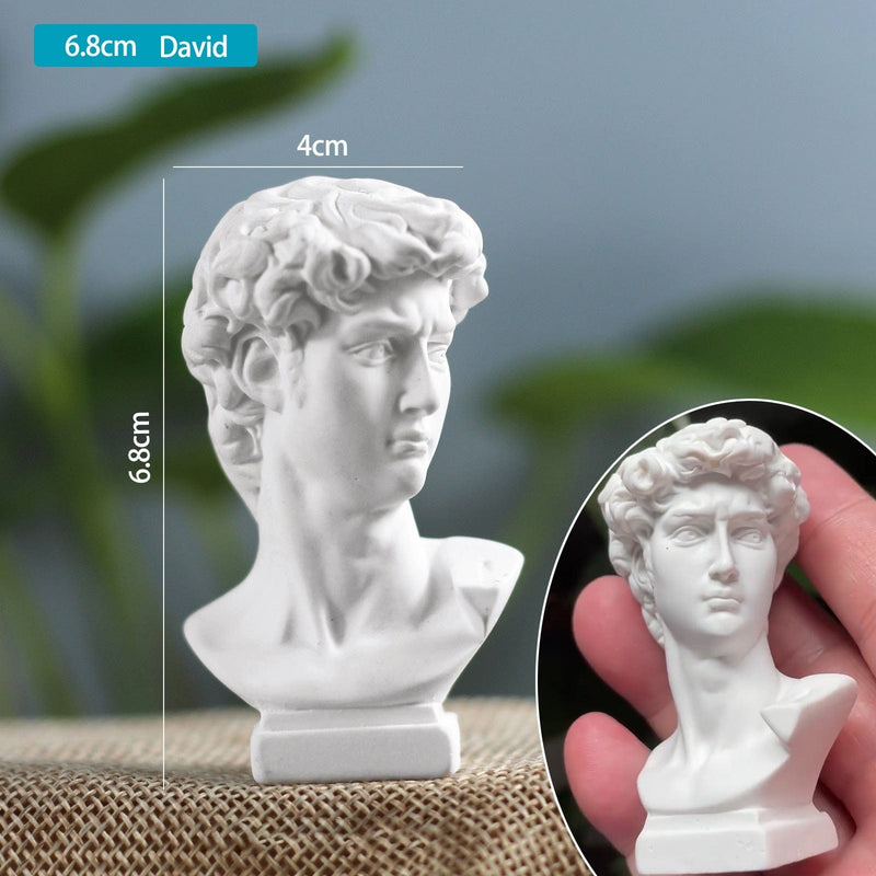 Upside Down Interiors YCF-DV01 Small Masked David Home Decoration Head Bust Statue Sculpture Resin