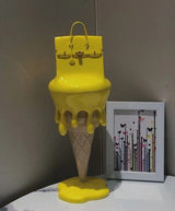 Upside Down Interiors 0 Yellow / 11.5x11.5X30.5cm Baby Birkin Ice Cream Bag Sculpture