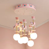 Upside Down Interiors Baby chandelier Carousel Light