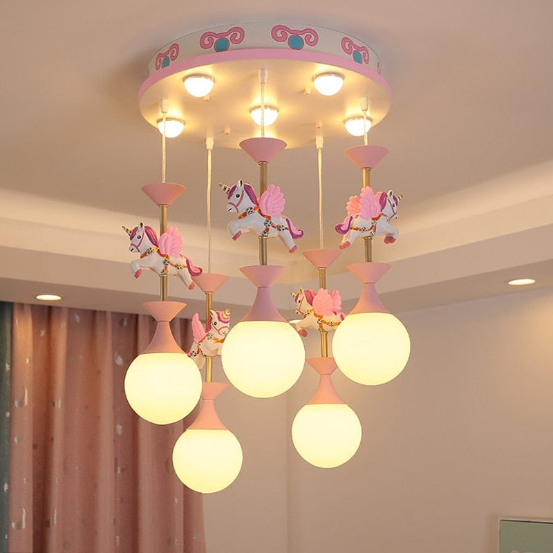 Upside Down Interiors Baby chandelier Carousel Light