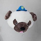 Upside Down Interiors Brown dog with hat Plush Toy Animal Head Wall Hanging Pendant