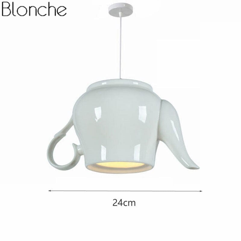 Upside Down Interiors C Modern Ceramic Led Pendant Tea Cup Teapot Hanging Light
