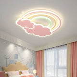 Upside Down Interiors Cloud Rainbow Children's Bedroom Ceiling Lamps