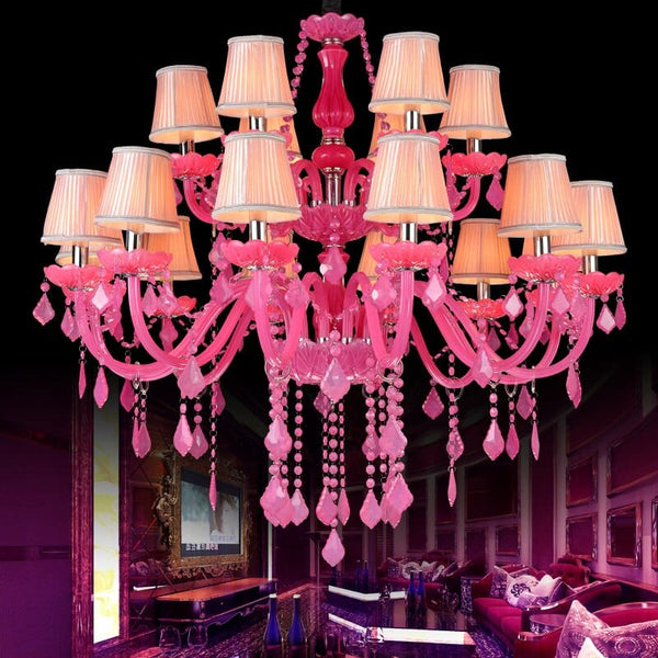 Upside Down Interiors Colourful Crystal Chandelier Pendant Lights