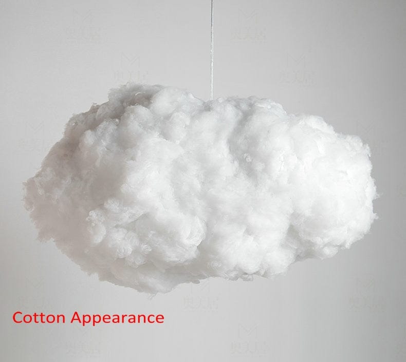 Upside Down Interiors Cotton Appearance / D 30X20X15CM / White Light Creative White Cotton Cloud Pendant Lamp