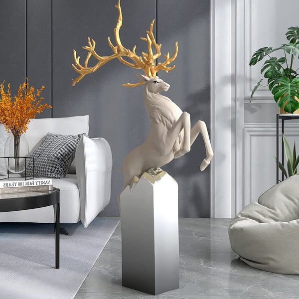 Upside Down Interiors Creative Deer Living Room Decoration Large sculpture