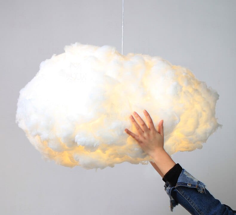 Upside Down Interiors Creative White Cotton Cloud Pendant Lamp