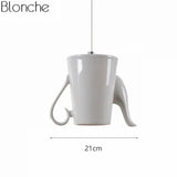 Upside Down Interiors D Modern Ceramic Led Pendant Tea Cup Teapot Hanging Light
