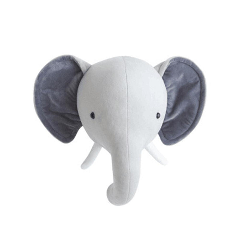 Upside Down Interiors Elephant Plush Toy Animal Head Wall Hanging Pendant