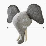 Upside Down Interiors Elephant1 Plush Toy Animal Head Wall Hanging Pendant