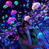 Upside Down Interiors Jellyfish Lights Colourful Fibre Optic Lights Waterproof Outdoor
