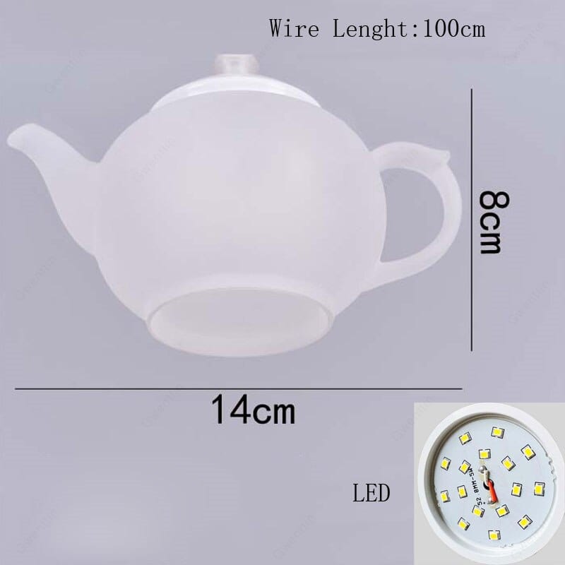 Upside Down Interiors Lamp / Cold White Modern Teapot Pendant Lights Cups