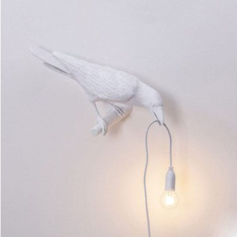 Upside Down Interiors Lighting 01 Modern Led Crow Bird Wall lamp
