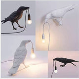 Upside Down Interiors Lighting Modern Led Crow Bird Wall lamp