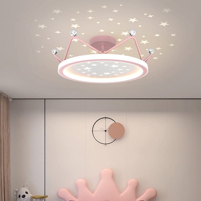 Upside Down Interiors Modern Minimalist Crown Ceiling Lamps for Children's Bedroom