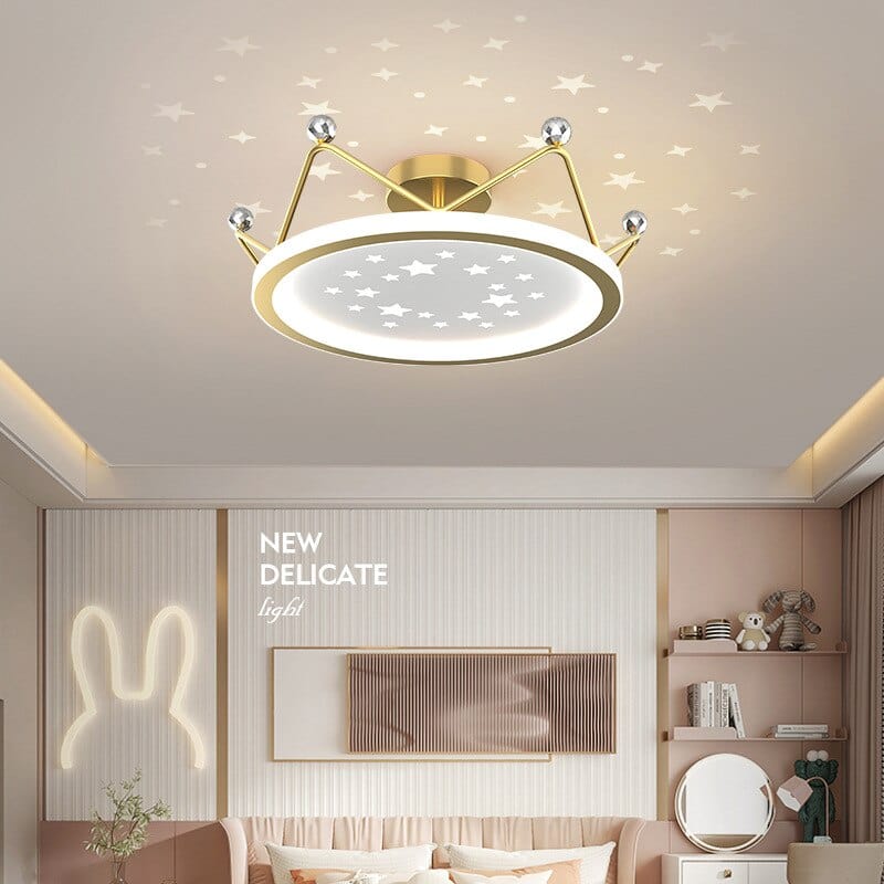 Upside Down Interiors Modern Minimalist Crown Ceiling Lamps for Children's Bedroom