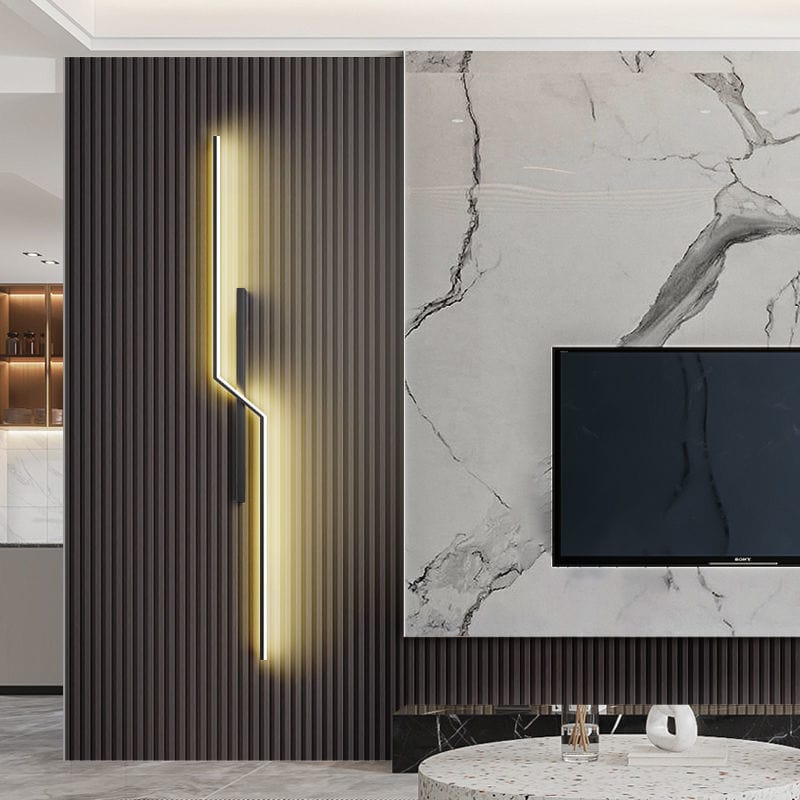 LED　Strip　Down　Lights　Lamp　Upside　Wall　Modern　–　Minimalist　Interiors
