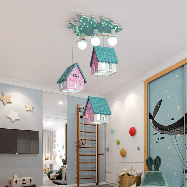 Upside Down Interiors Nordic Children's Room Small House Ceiling Lights