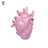 Upside Down Interiors Pink Small Heart Vase Anatomical Heart Shaped Flower Vase