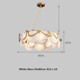 Upside Down Interiors white D80cm / Cold White Abstract Dining Room Modern Pendant Light