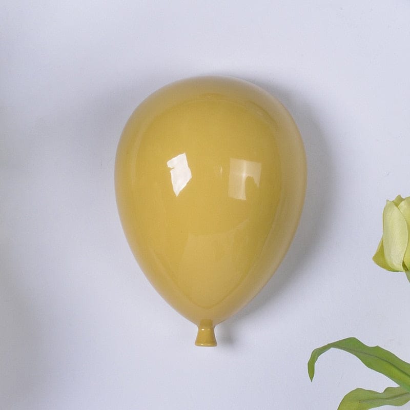 Upside Down Interiors Yellow / 20.5x15x9cm Balloon Wall Hanging Decoration Wall Mounted