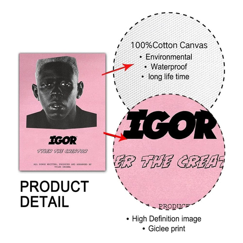 Minimalist Tyler the Creator IGOR Album Cover Printable Art 